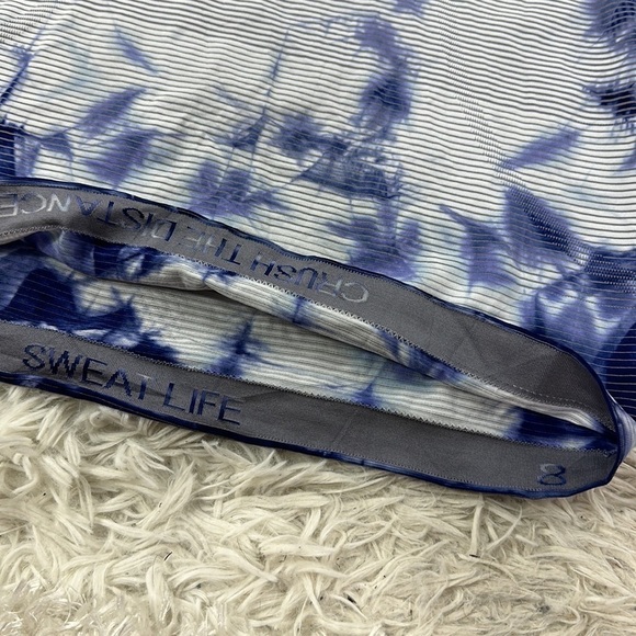 Lululemon Swiftly Tech High Neck Racerback Tank 2.0 Shibori Stripe True Navy - Picture 2 of 3